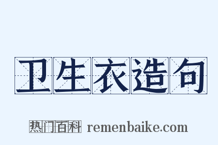 卫生衣造句是什么意思的图片